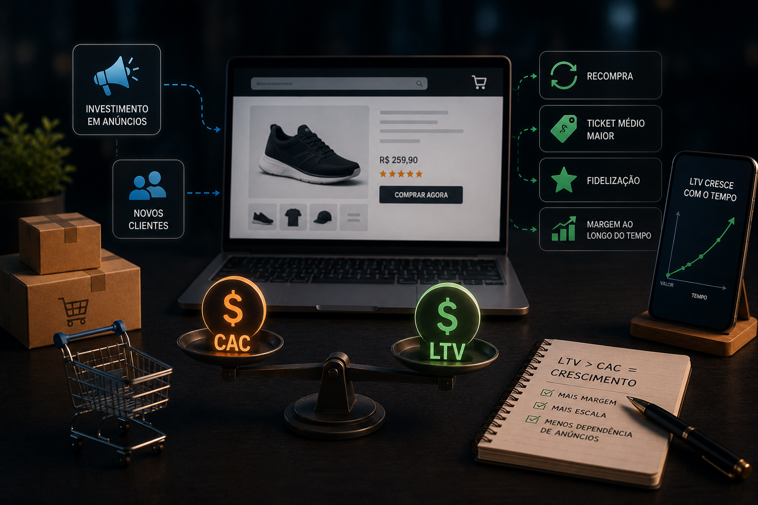 O que é LTV no e-commerce e por que ele importa mais do que ROAS — ProspectAds