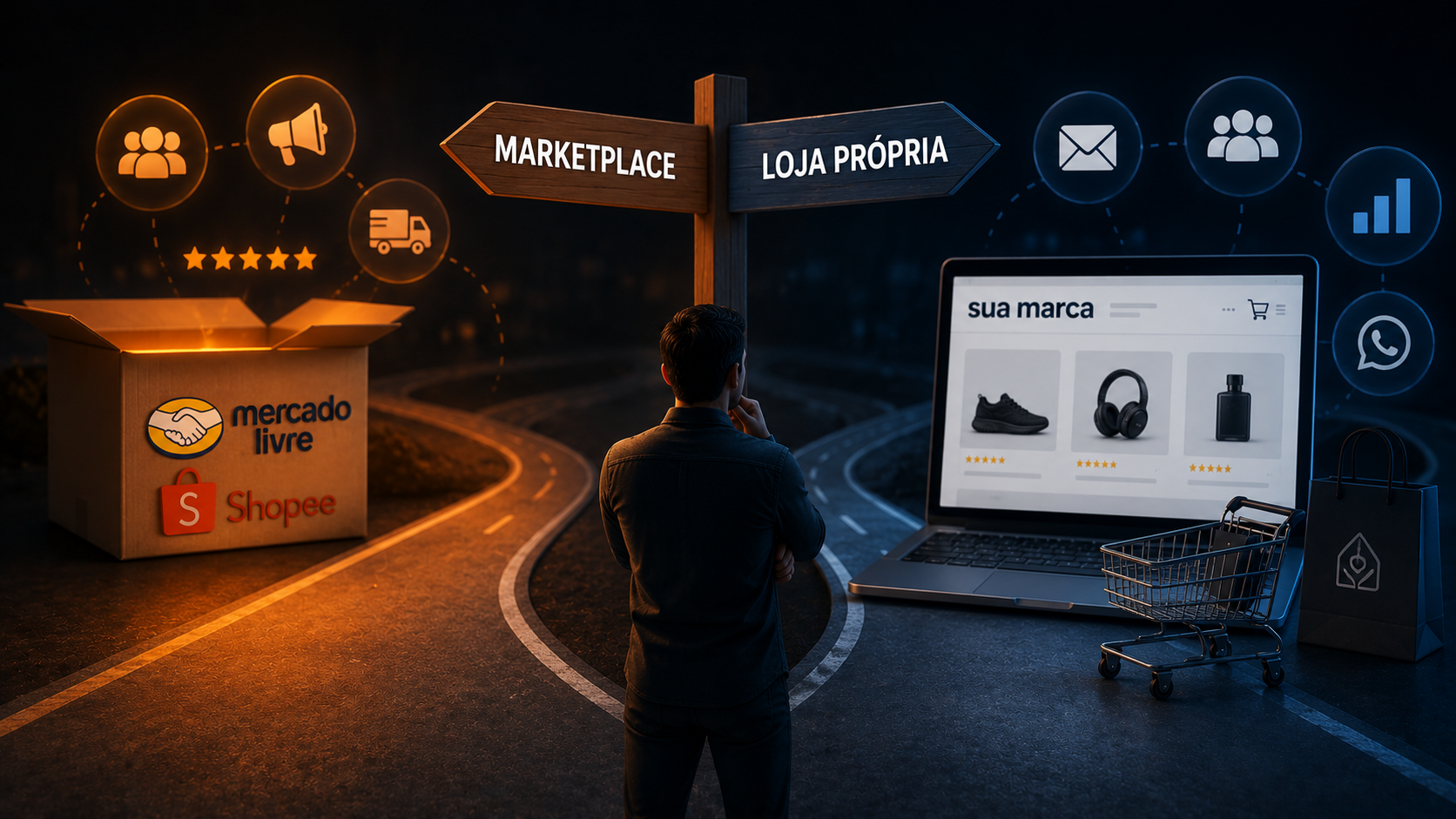 Vale mais a pena vender no Mercado Livre/Shopee ou no e-commerce próprio? — ProspectAds