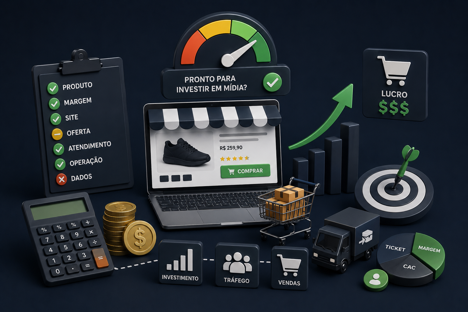 Quanto um e-commerce precisa faturar para valer a pena investir em tráfego pago? — ProspectAds